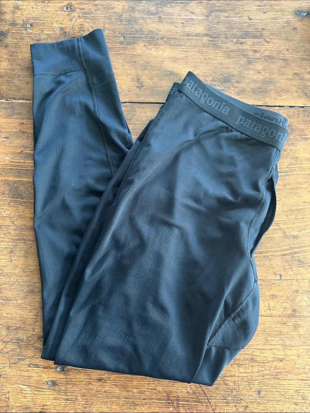 Patagonia Black  Capilene Baselayer Performance Leggings-Midweight